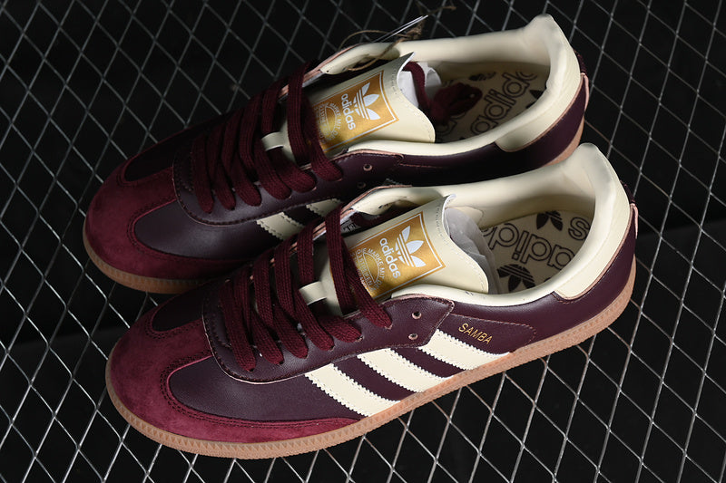 Adidas Samba OG - Maroon Cream