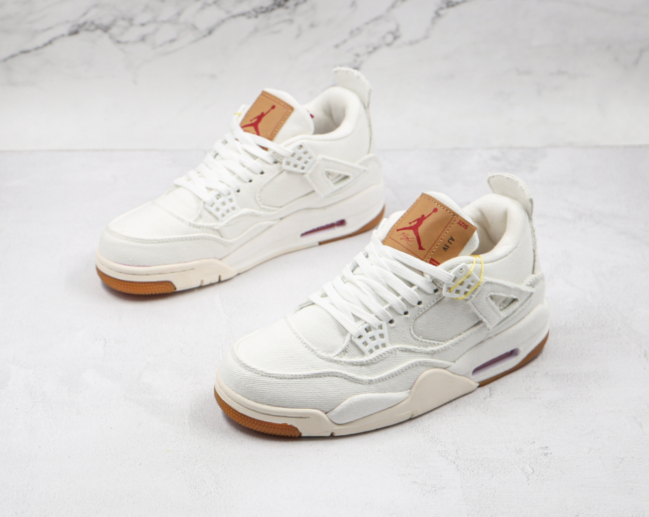 Levi's x Air Jordan 4 White Denim