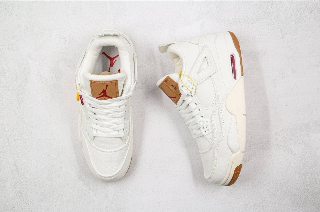 Levi's x Air Jordan 4 White Denim