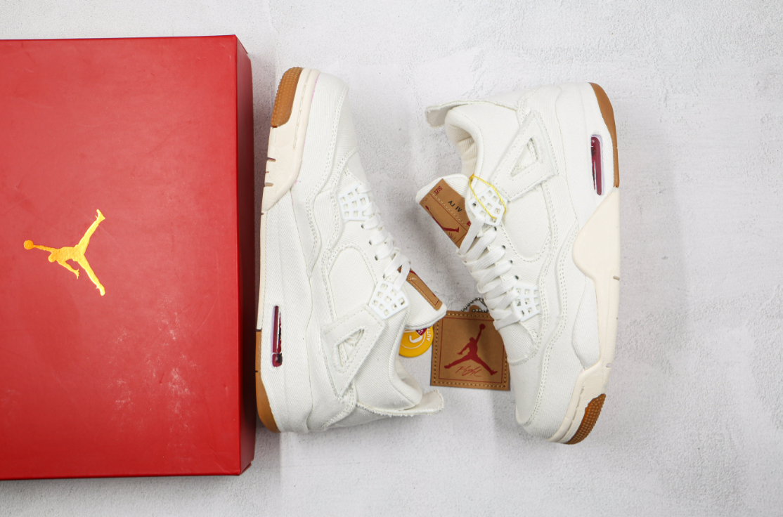 Levi's x Air Jordan 4 White Denim